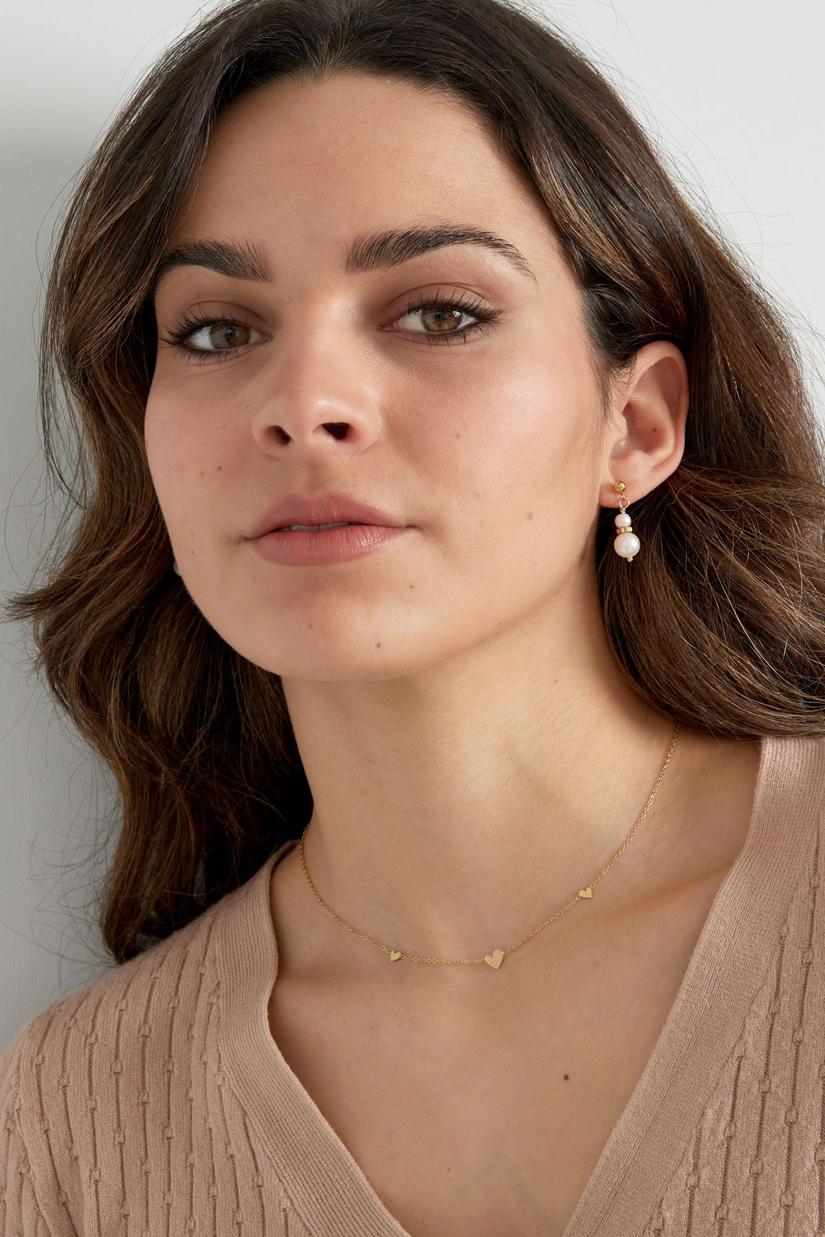 klasssieke ketting met hartjes