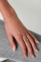 armband met hart en diamant bedels