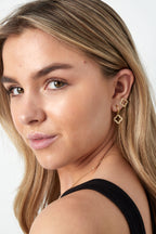 lucky diamond oorbellen