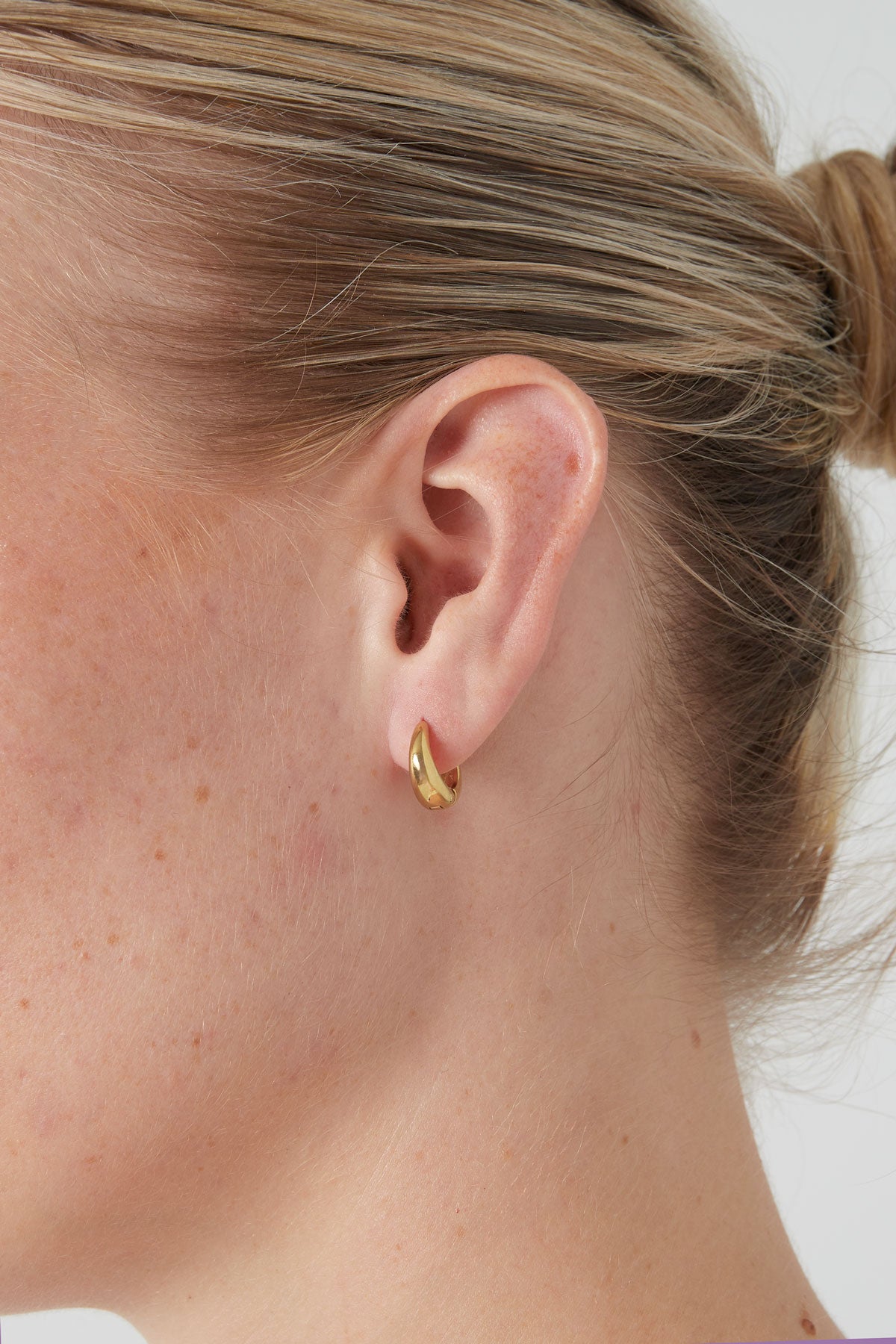 kleine basic hoop oorbellen