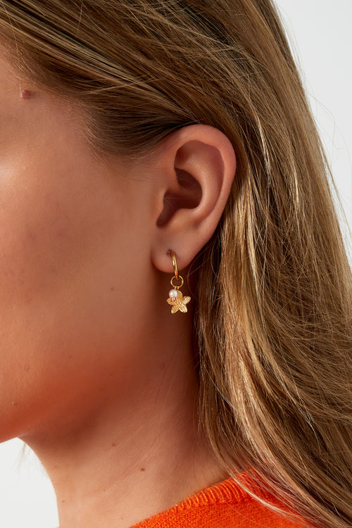 pearl blossom oorbellen