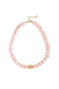Ketting met statement en hartvormige kralen