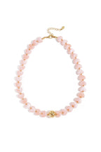 Ketting met statement en hartvormige kralen