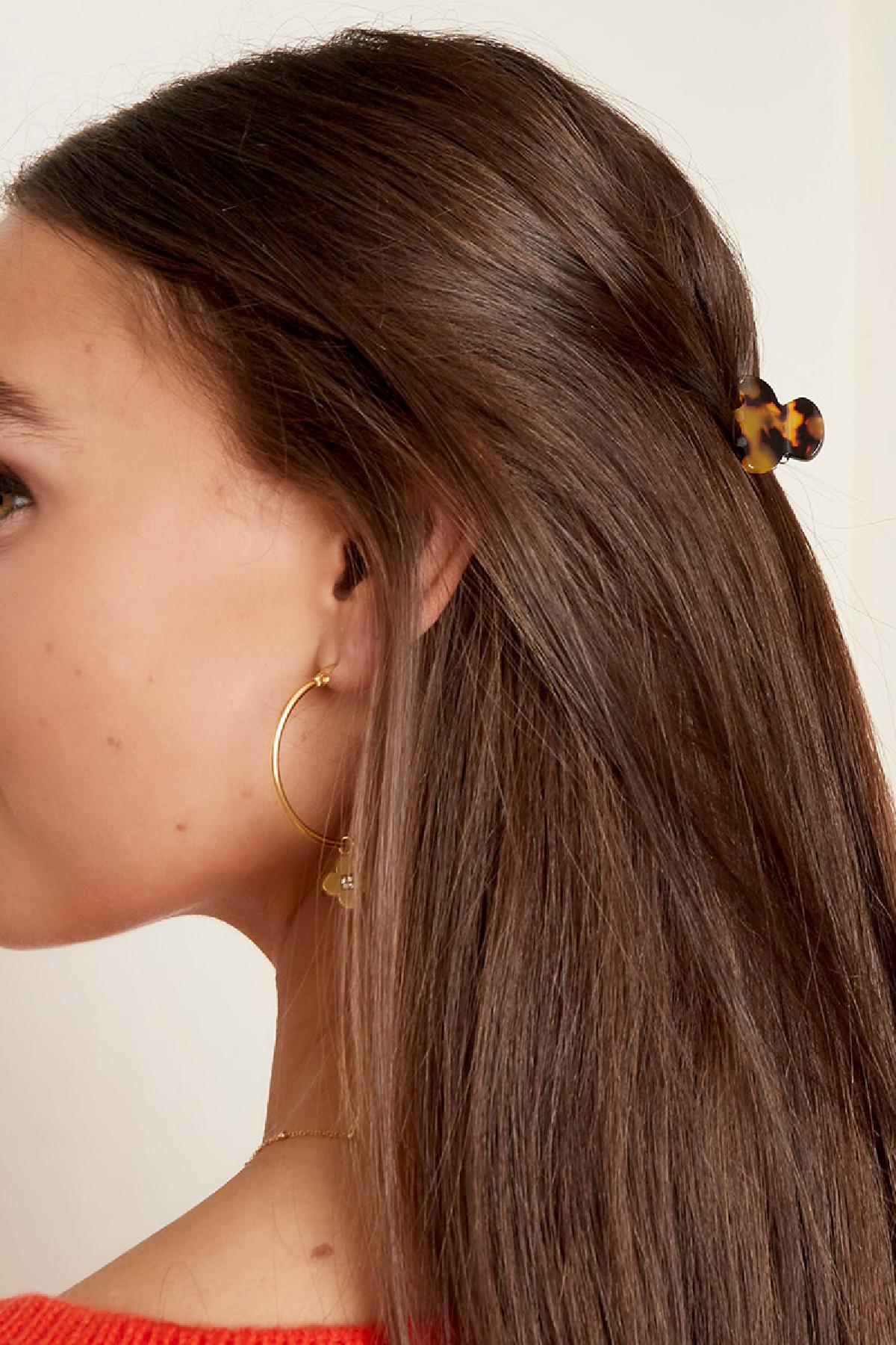 Gevlekte haarclip klein Groen Sheet Material
