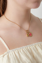 DIY-ketting van de zon van het hart