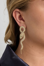 Koperen oorbellen met dierenprint, elegante kerst, luxe serie, damessieraden