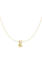 Gedetailleerde bloemen DIY ketting