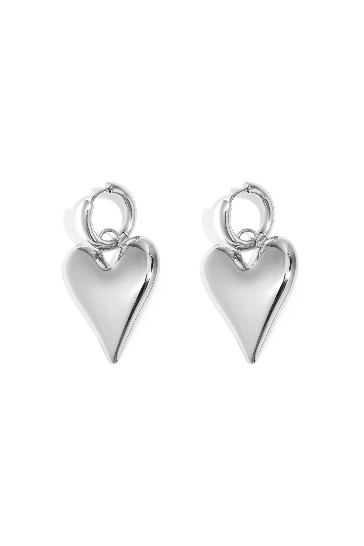 big heart hanger oorbellen