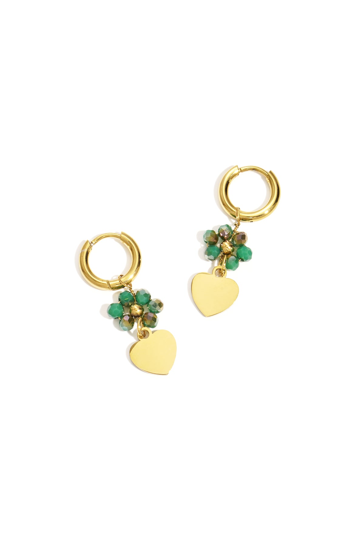 Oorbellen van roestvrij staal met bloemenmotief, casual, dagelijks, eenvoudig, serie, damessieraden