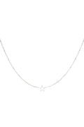 Minimalistische ketting open ster Zilver Stainless Steel