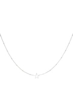Minimalistische ketting open ster Zilver Stainless Steel