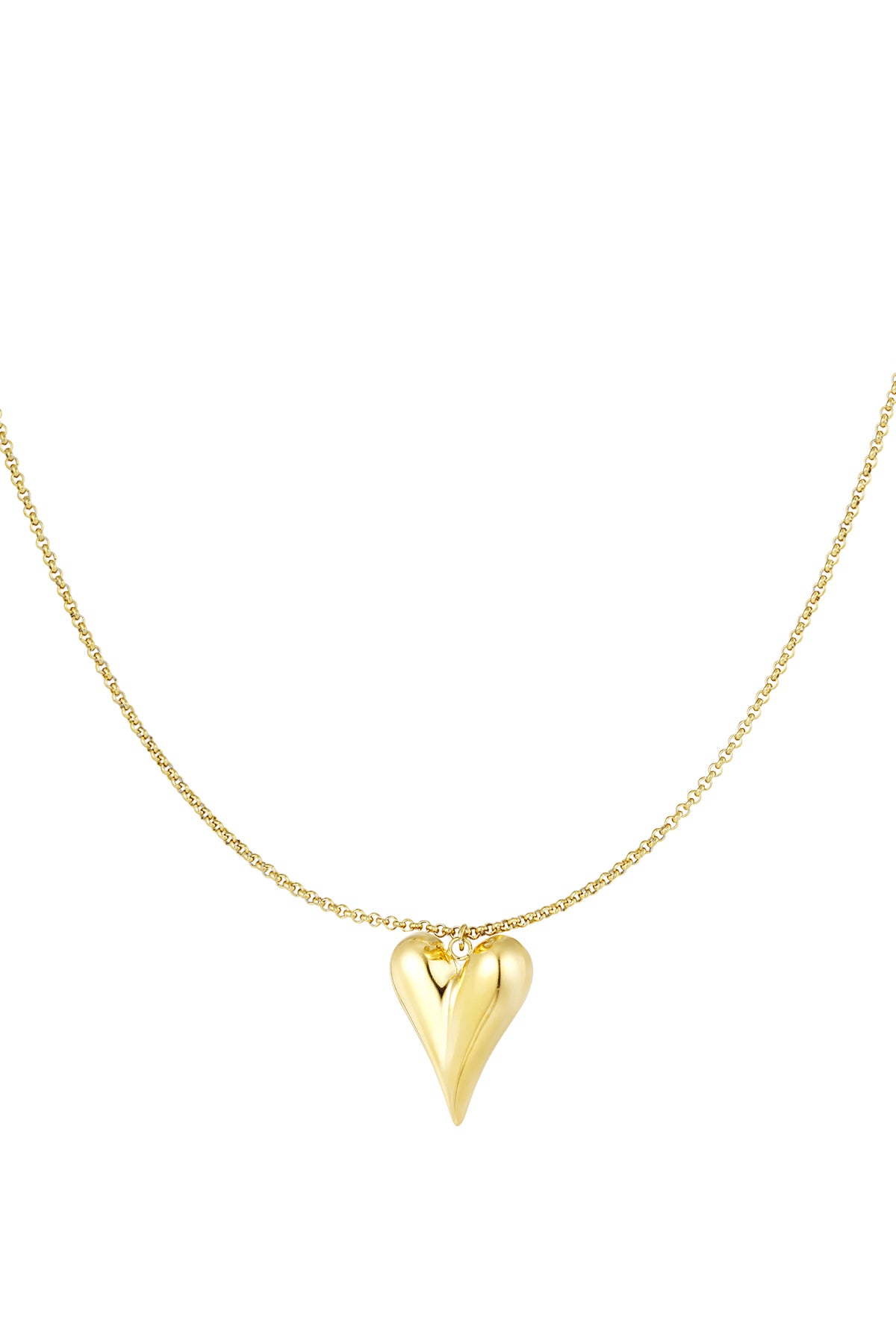 simpele ketting met iconisch hart medium