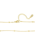 bolletjes ketting met hartje klein
