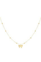 ketting met balletjes en strikje