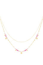 ketting pink charms