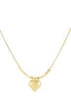 trendy heart ketting