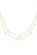 dubbele klaver ketting
