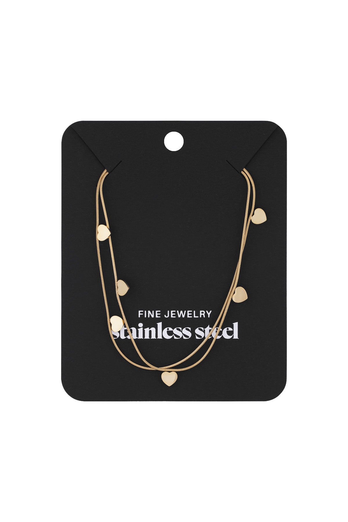 dubbele hart ketting