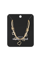 chunky heart ketting