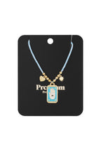 Eclipse Charm Necklace - Blue Gold kleur
