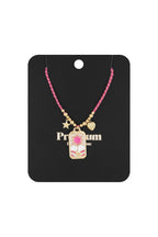 Eclipse Charm Necklace - Pink Gold kleur
