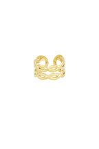 layered swirl ring
