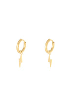 Oorbellen Bolt Goud kleur Stainless Steel