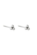Oorbellen Triple Bullet Zilver Stainless Steel