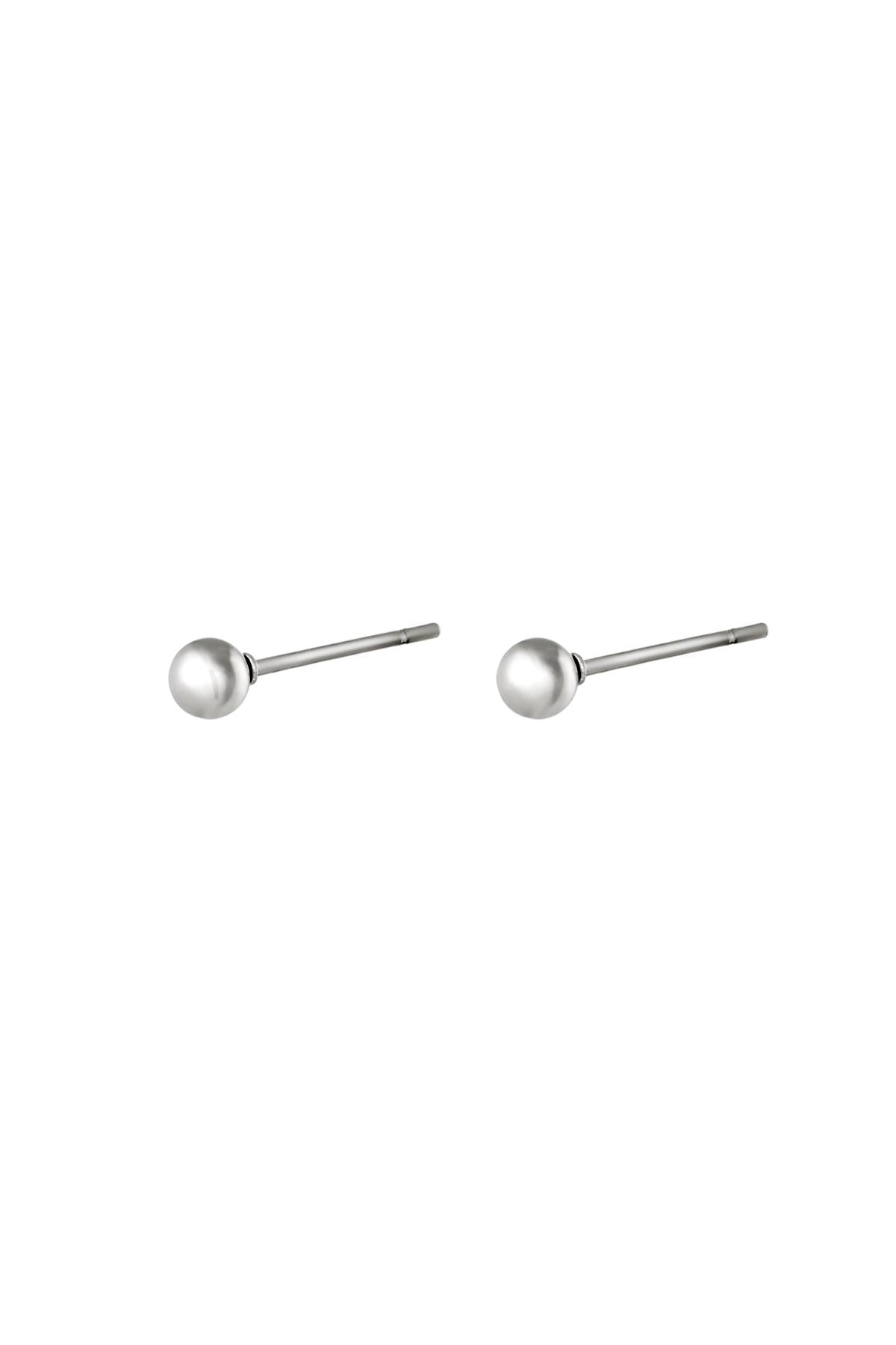 Oorbellen Midi Dot Zilver Stainless Steel