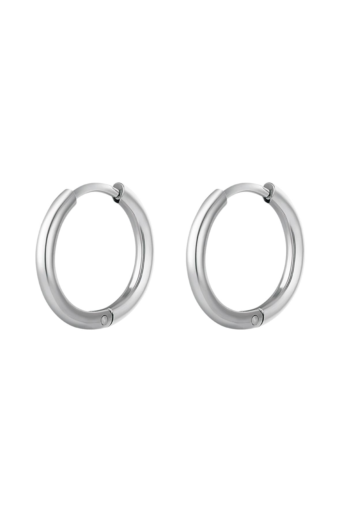 Creolen simpel M Goud kleur Stainless Steel