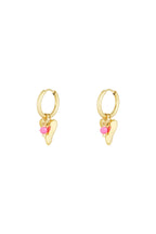 vivid heart oorbellen
