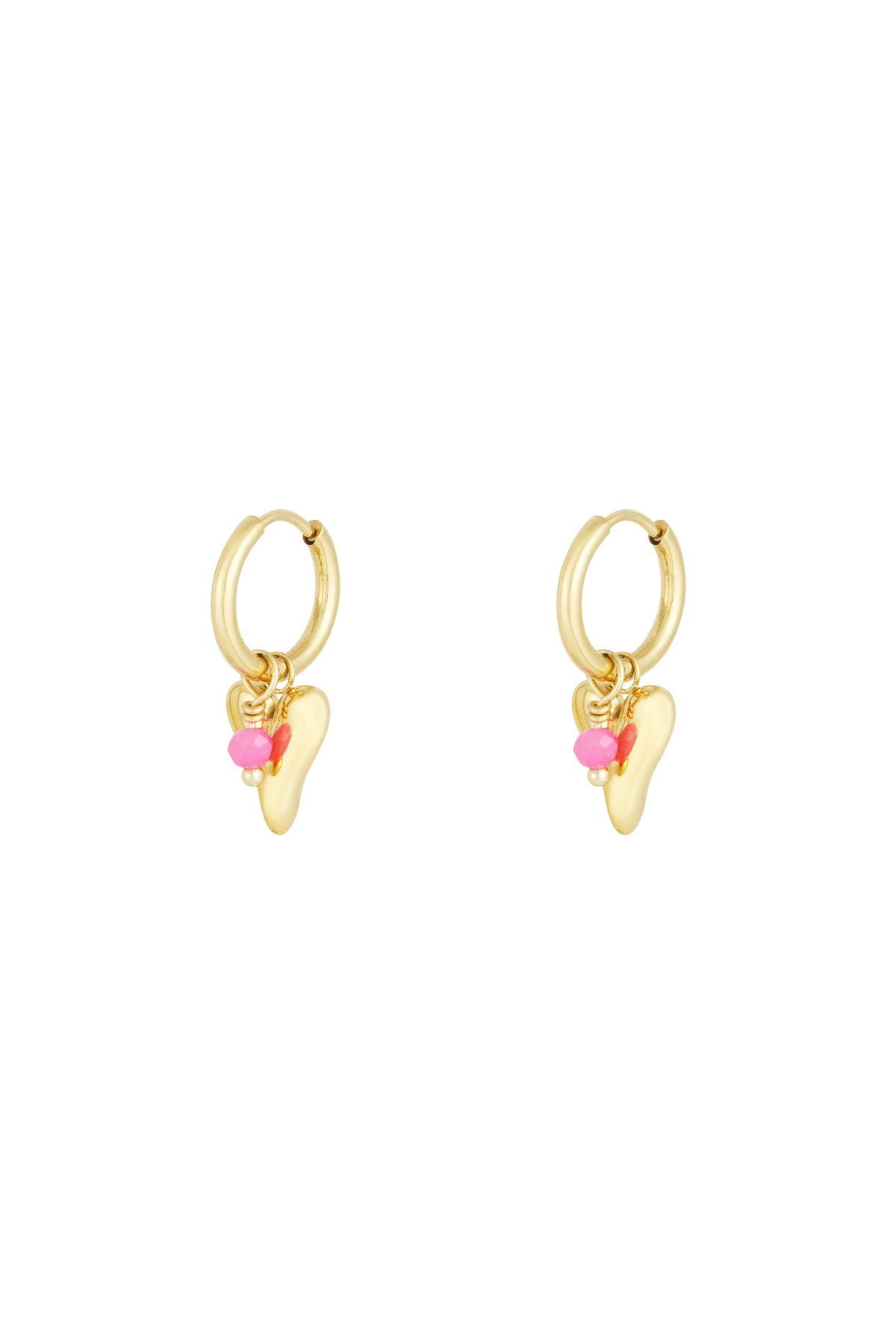 vivid heart oorbellen