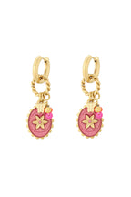 pink stardust oorbellen