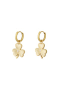 four-leaf clover oorbellen