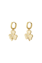 four-leaf clover oorbellen