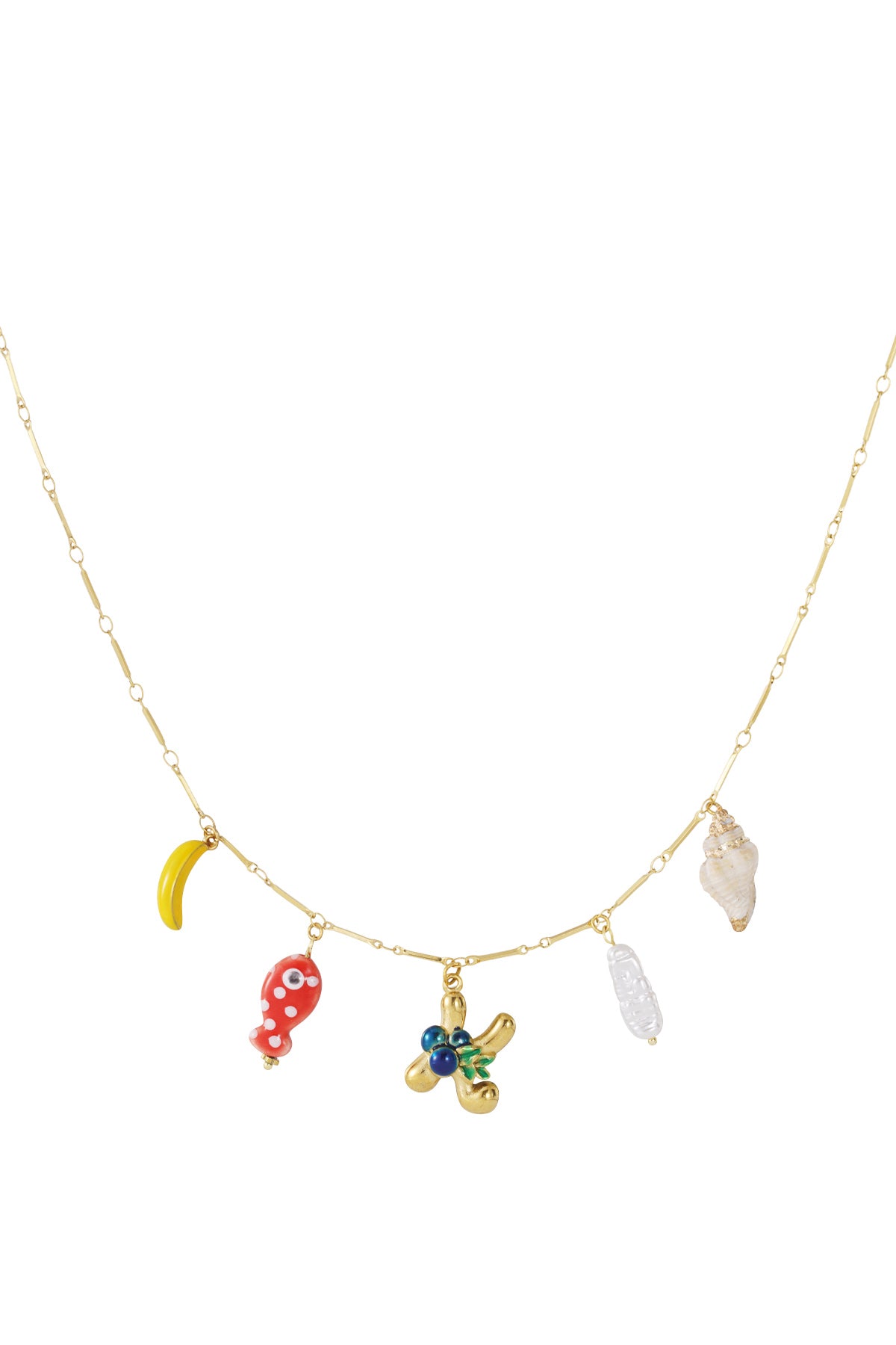 Happy Initials ketting met bedels