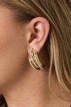 IJzeren oorbellen onregelmatige vorm Elegante kerst Luxe serie Dames sieraden