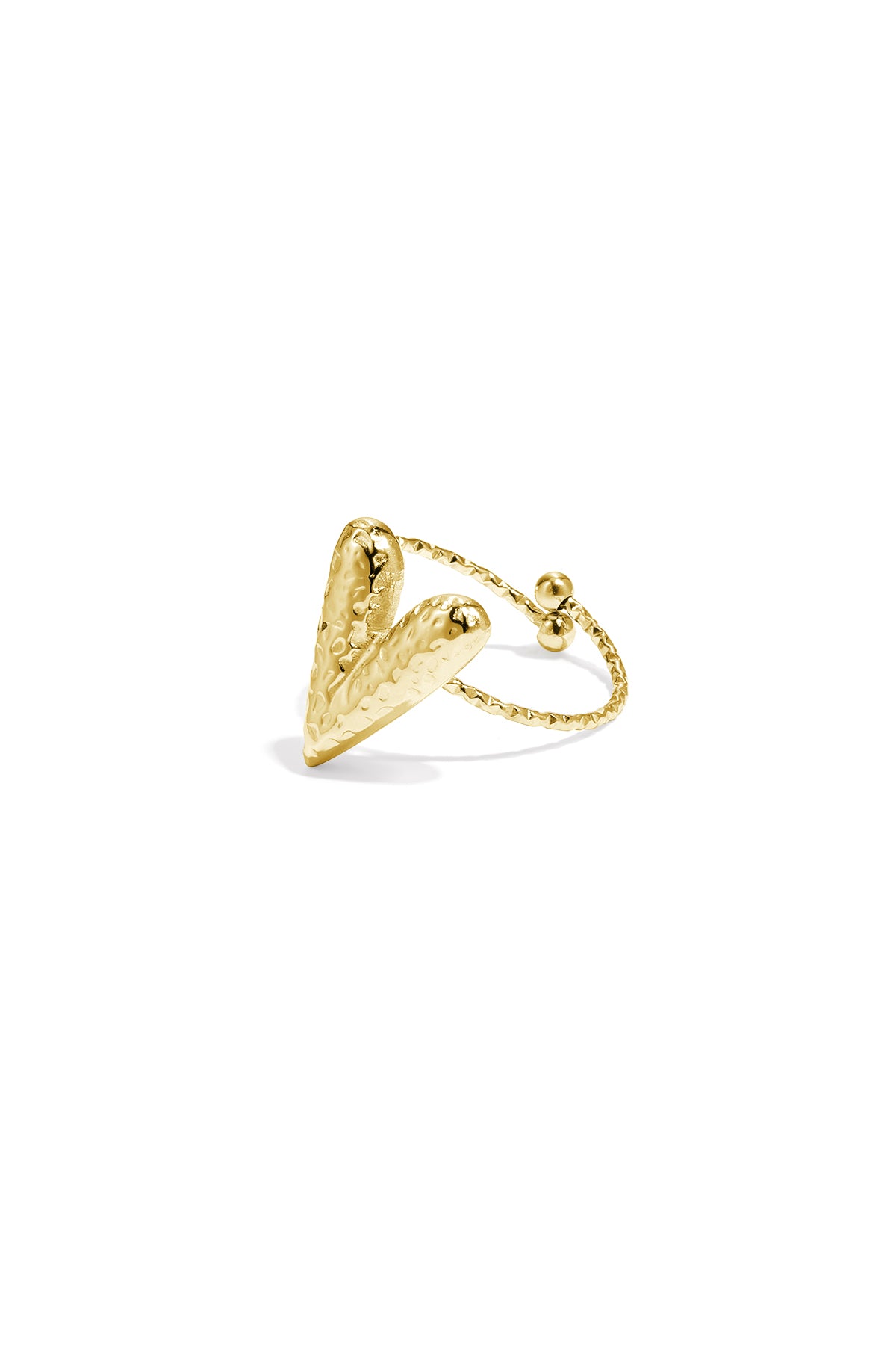 Opvallende ringen van roestvrij staal in hartvorm, casual en eenvoudig voor dagelijks gebruik, dames sieraden.