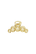 Grote metalen haarclip Smiley Vintage Goud kleur Metaal