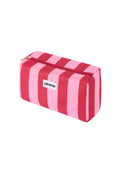 Toilettas grote streep - Roze rood