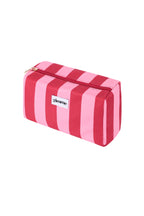 Toilettas grote streep - Roze rood