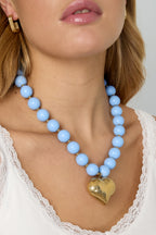 Kralenketting met hangend hart