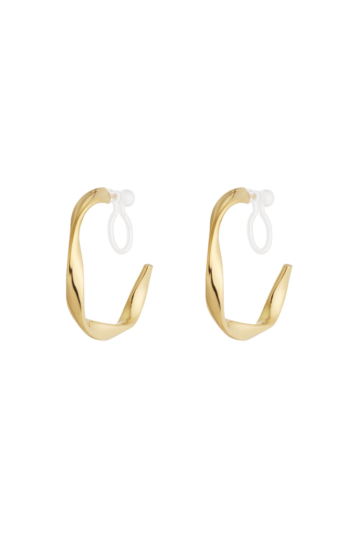 Curve Clip Oorbellen