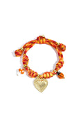 Armbanden met touwbedeltjes in de vorm van een hartje, casual, dagelijks en romantisch, dames sieraden
