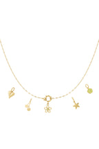 Gedetailleerde bloemen DIY ketting