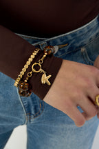 Acryl kralen armbanden luipaardprint casual dagelijks eenvoudig serie dames sieraden-16mm