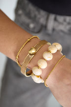 Eenvoudige elastieken kralenarmband, damessieraden