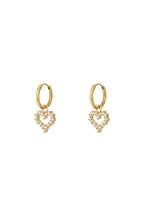Oorbel met strass-steentjes