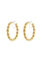Luxe hoop clip oorbellen