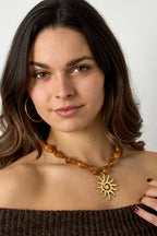 Kralenketting met zon charm